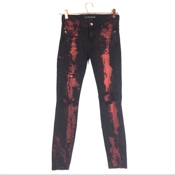 Zara Distress Jeans Sz 2 N/N
